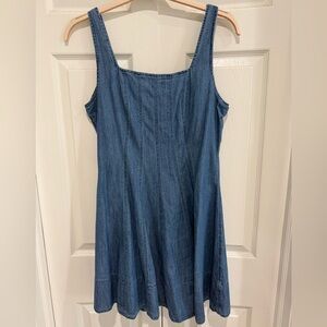 LOFT Blue Denim Tank Mini Dress - Sz 10